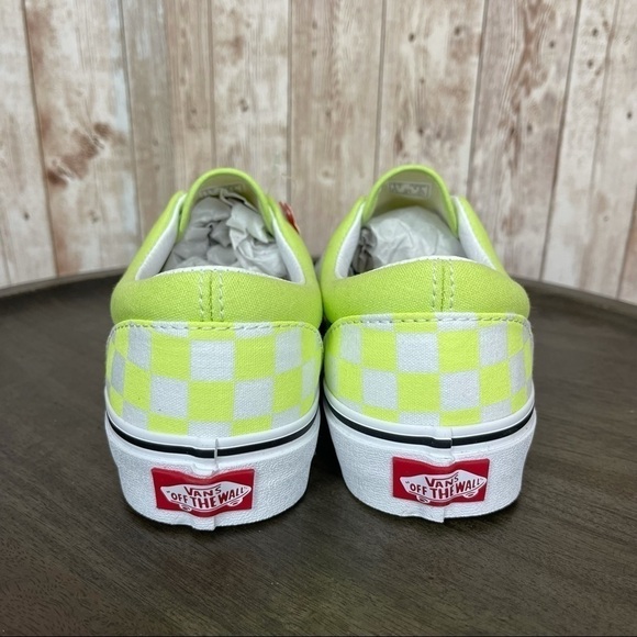 Vans Era Checkerboard “Sharp Green” Sneaker Sz 6.5 - Picture 5 of 9